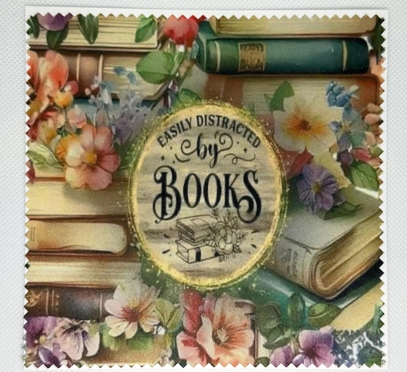 Microfiber Lens Cloth - Easily Distracted by Books