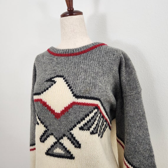 Vintage 80s Woolrich Thunderbird Eagle Cozy Wool … - image 1