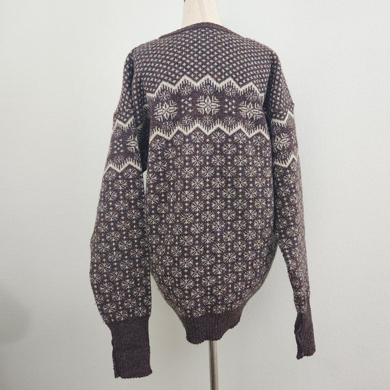 Vintage 1990s Earthen Grunge Chunky Speckled Knit… - image 4