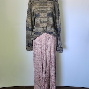 Suéter vintage de los años 90 con diseño grunge de estilo indie retro y holgado, talla XL