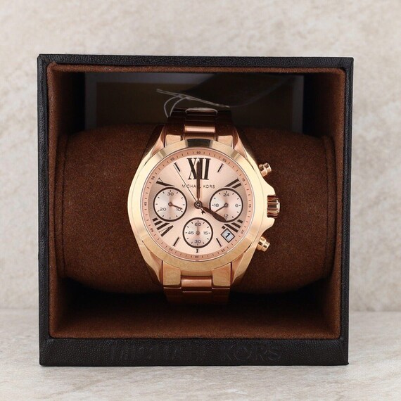 Stainless Steel Rose Gold Tone Michael Kors #mk5799 - Etsy display picture 1