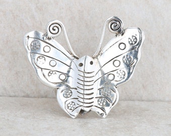 Sterling Silver Butterfly Statement Ring