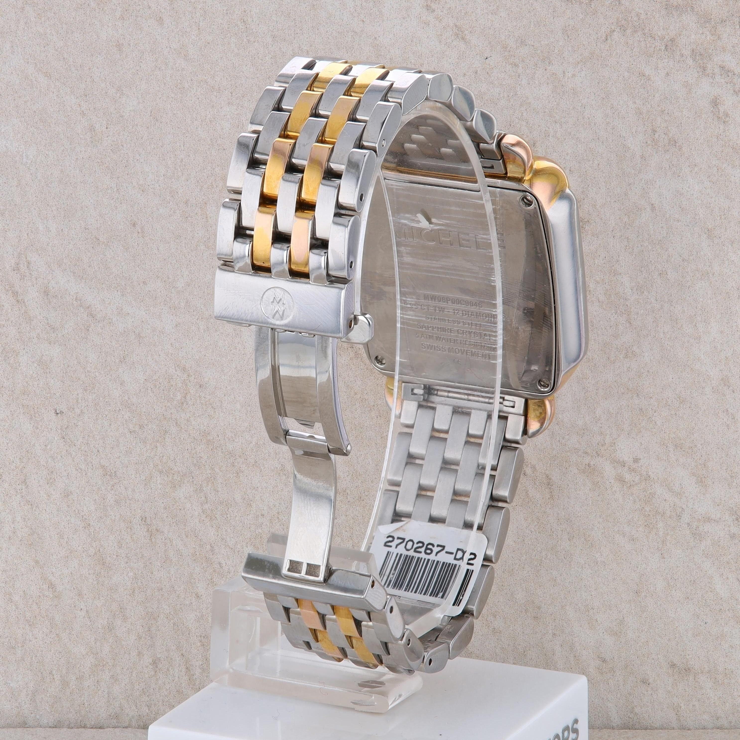Stainless Steel Two Tone Gold Plated Michele Ladies Watch - Etsy display picture 3