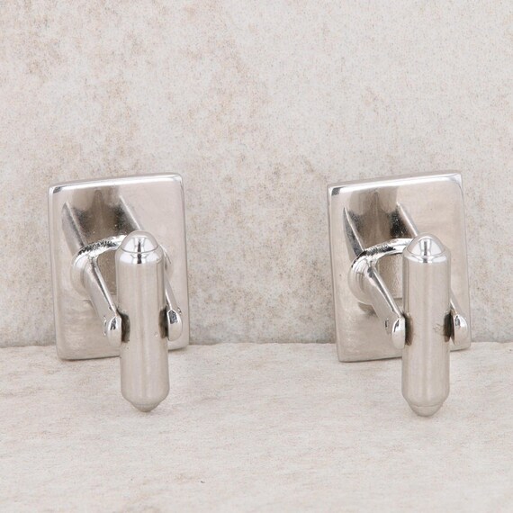 Silver Tone Rectangular Shaped Hickok Vintage Sty… - image 3