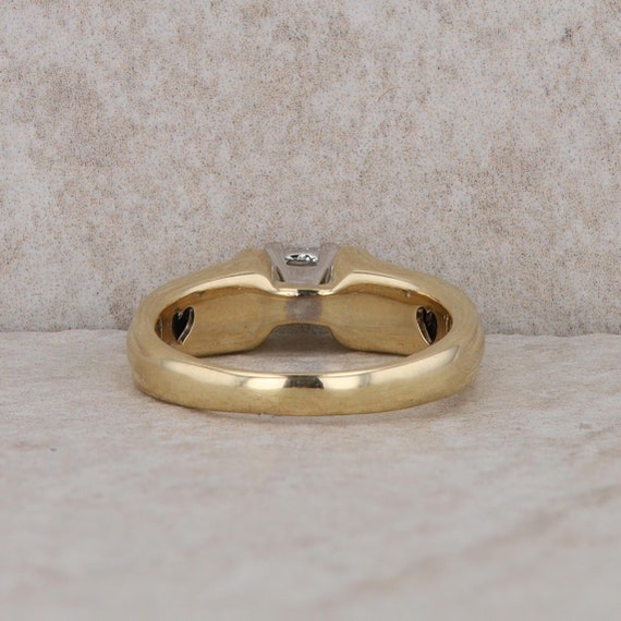 14k Yellow Gold Diamond Engagement Ring - image 3