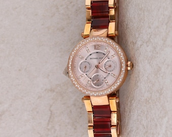 Fossil gold and tortoiseshell wristwatch FOSSIL Ladies Tortoise Shell and Stainless Steel Bracelet  main image 2