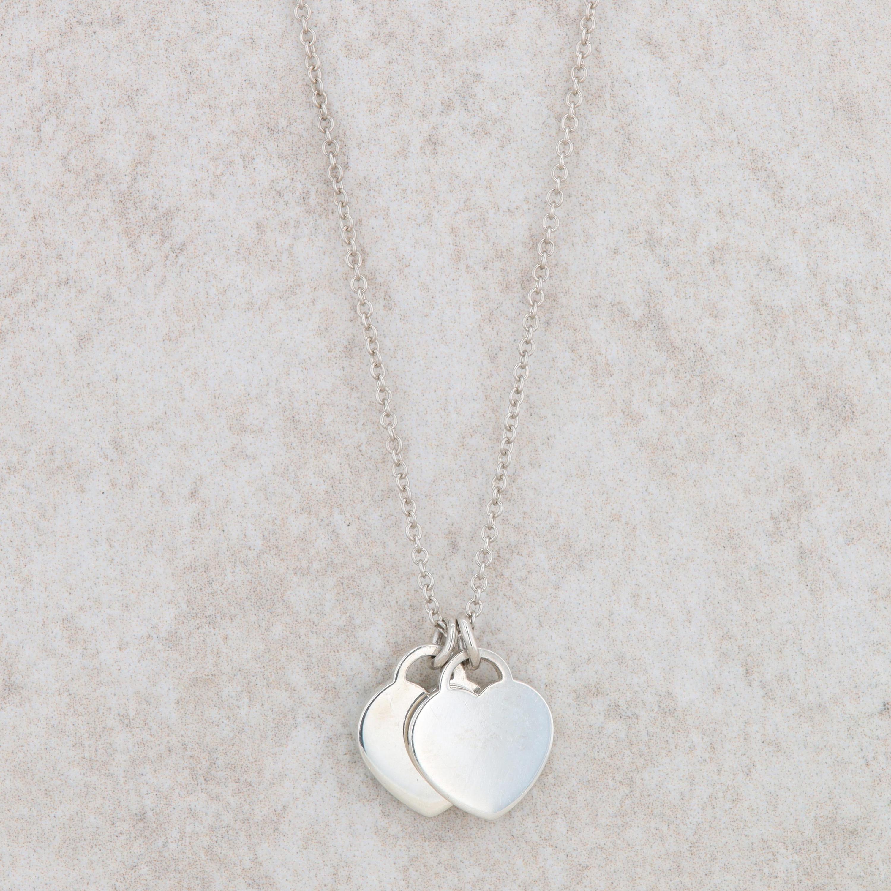 ★VINTAGE HOLLYWOOD★ Petit Two Heart Necklace_VH249ONE003M Designer fashion, Seoul-fully created | W Concept