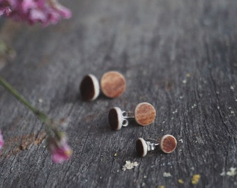 Small Reindeer Antler Stud Earrings