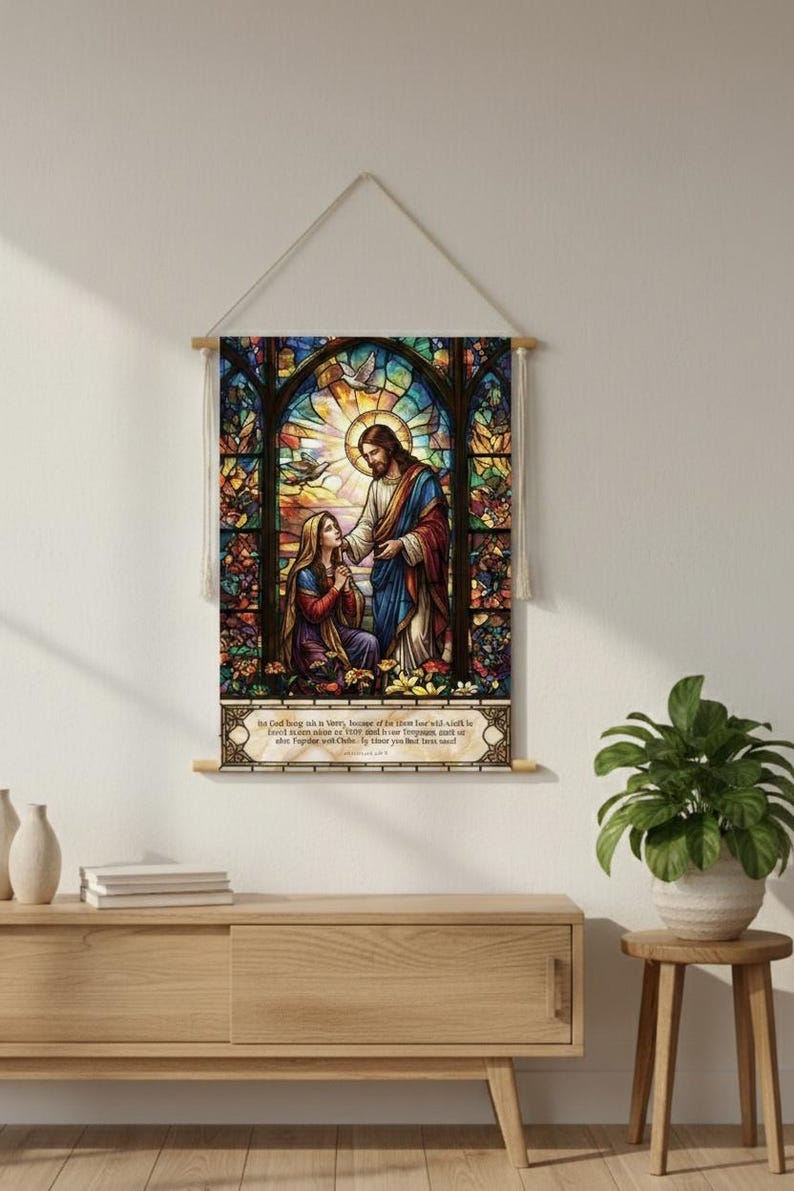 Mary Magdalene With Lord Jesus Christ Wall Hanging - Art Print ...