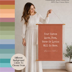 Custom Wall Hanging Tapestry, Custom Wall Art, Personalized Quote, Custom Poem, Custom Scripture, Housewarming Gift, Custom Tapestry