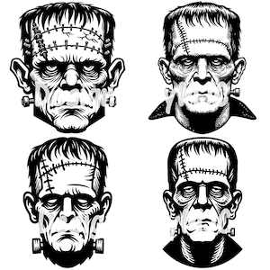Halloween Horror Frankenstein SVG, Horror Killers Svg, Scary Movie Characters Svg, Horror Characters Svg Bundle, Killers Movie Svg