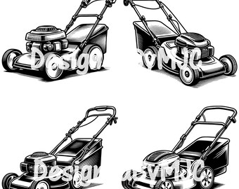 Lawn Mower SVG PNG Files , Push Lawn Mower svg, Lawn Mower Grass Cutter, Landscaping Svg, Lawn Mower Clipart, Gardener Svg