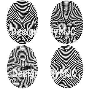 Fingerprint SVG, Fingerprint PNG, Thumbprint Clipart, Biometric Svg, Fingerprint Svg Cut File For Cricut, Fingerprint Silhouette