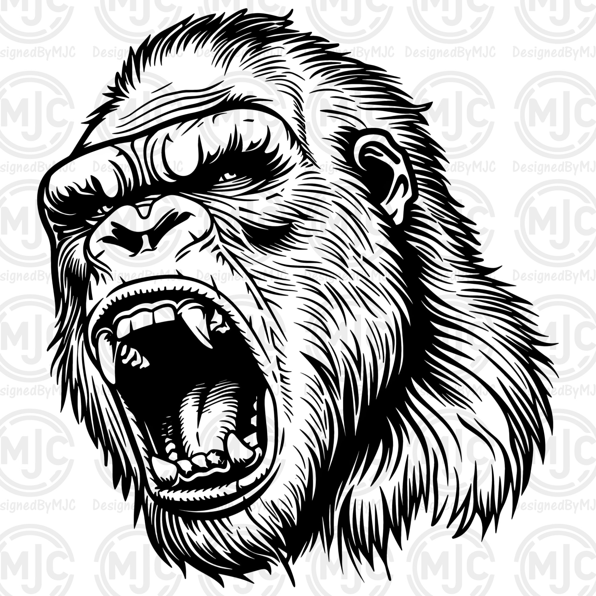 King Kong SVG Clipart, SVG & PNG Files, King Kong Graphics, Digital ...