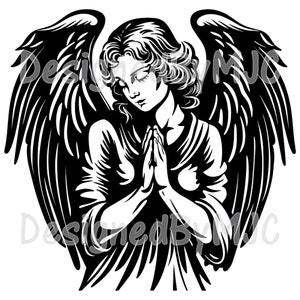 Angel SVG Clipart, SVG & PNG Files, Christian Graphics, Digital Clip Art, Cut Files for Cricut and Silhouette, Laser Engraving