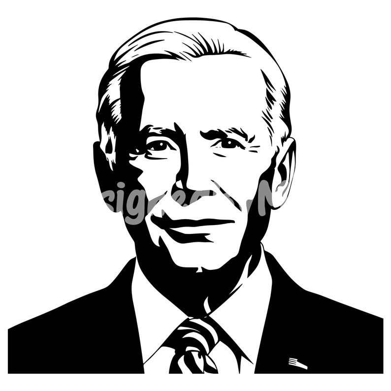 Joe Biden SVG PNG Files, Joe Biden Vector, Joe Biden Silhouette ...