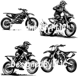 Dirtbike SVG Bundle & PNG Files, Dirt Bike Bundle svg png, Motocross Rider Svg Files, Dirt Bike Vector Art