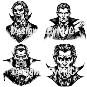 Vampire SVG Bundle & PNG Files, Dracula Vampire svg, Supernatural Spooky Creatures svg, Vampire Teeth, Gothic svg