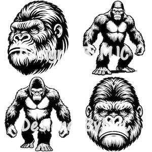 King Kong SVG PNG Archivos, Gráficos King Kong, King Kong Png, Gorila SVG, Cara de Gorila Svg, Cara de King Kong Svg, Godzilla svg png