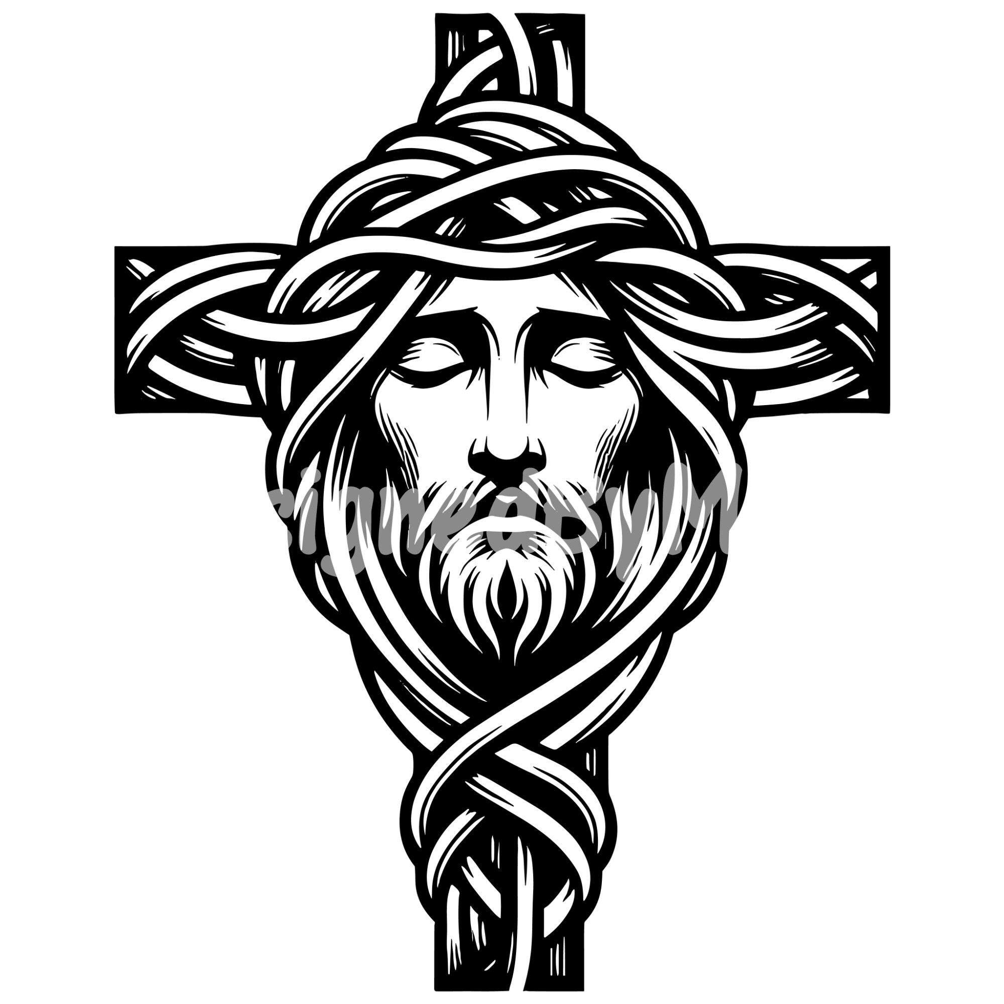 Jesus Cross SVG Bundle PNG Files, Crucifix Svg, Christian Cross SVG ...