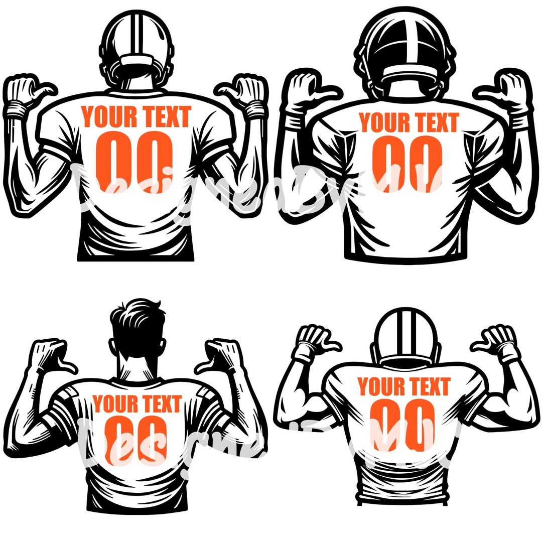 Customizable Football Player Svg Football Svg Football Name Svg