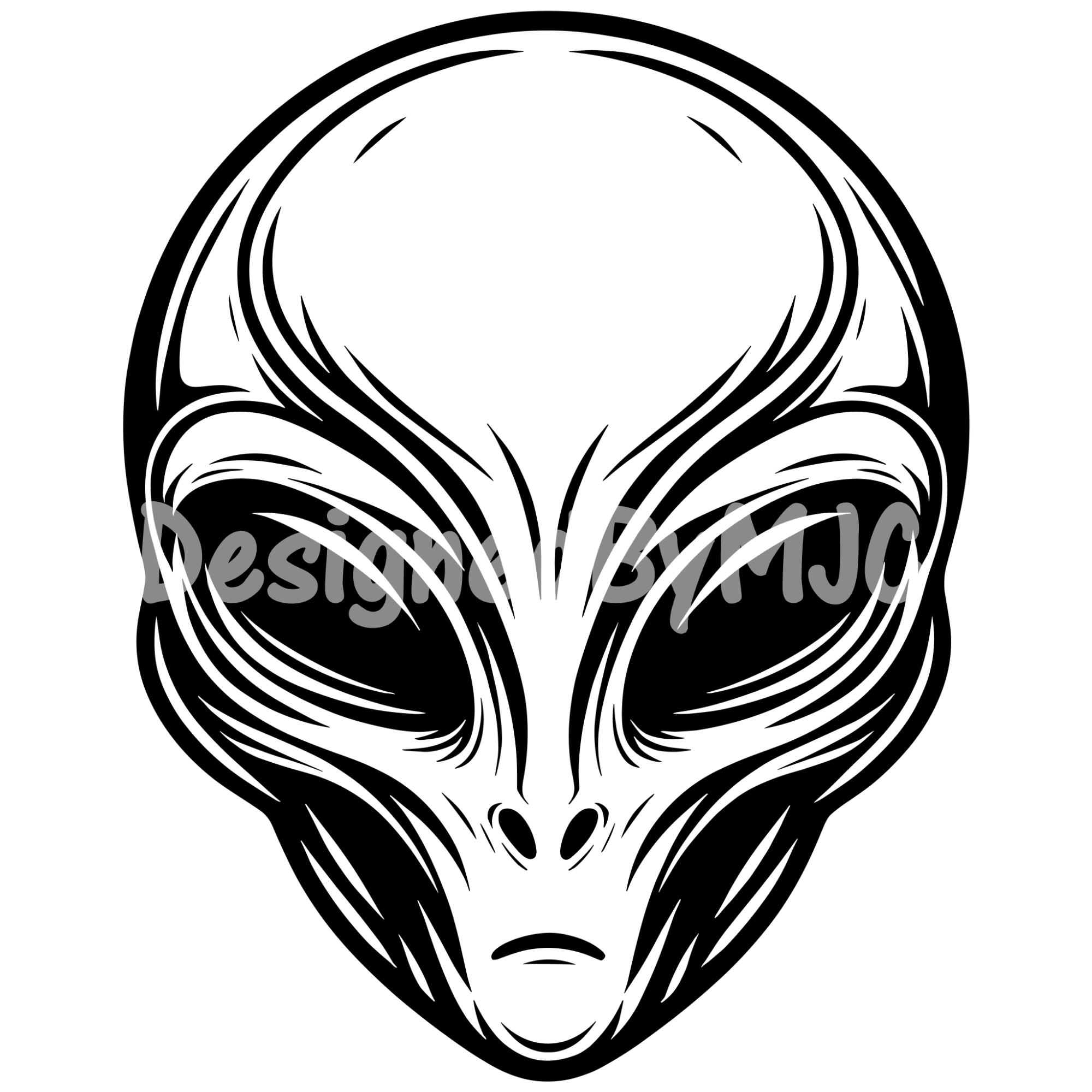 Alien SVG, Alien Head SVG, Ufo Svg, Alien Silhouette, Ufo Png, Alien ...