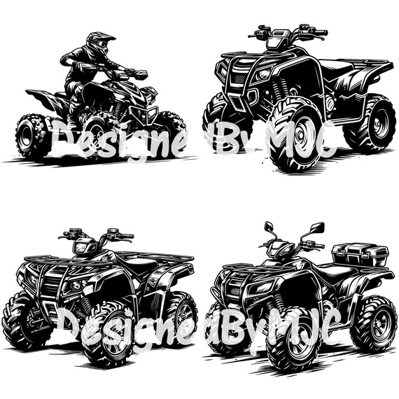 ATV SVG Bundle & PNG Files, Atv Adventure Atv Vector, Quad 4 Four