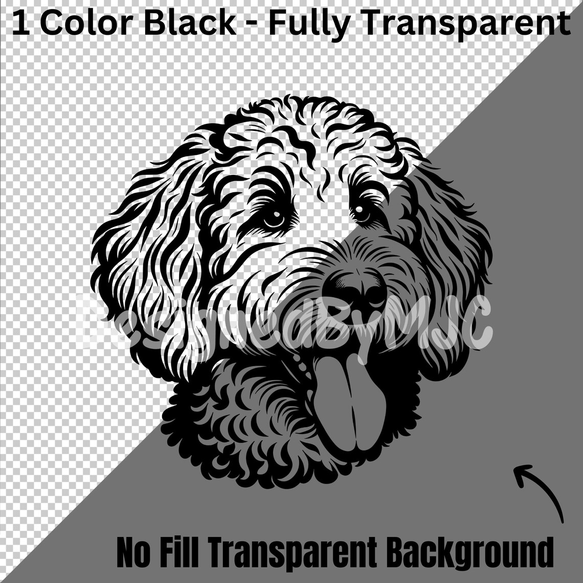 Goldendoodle SVG PNG Bundle, Dog Lover Clipart, Golden Doodle Vector ...