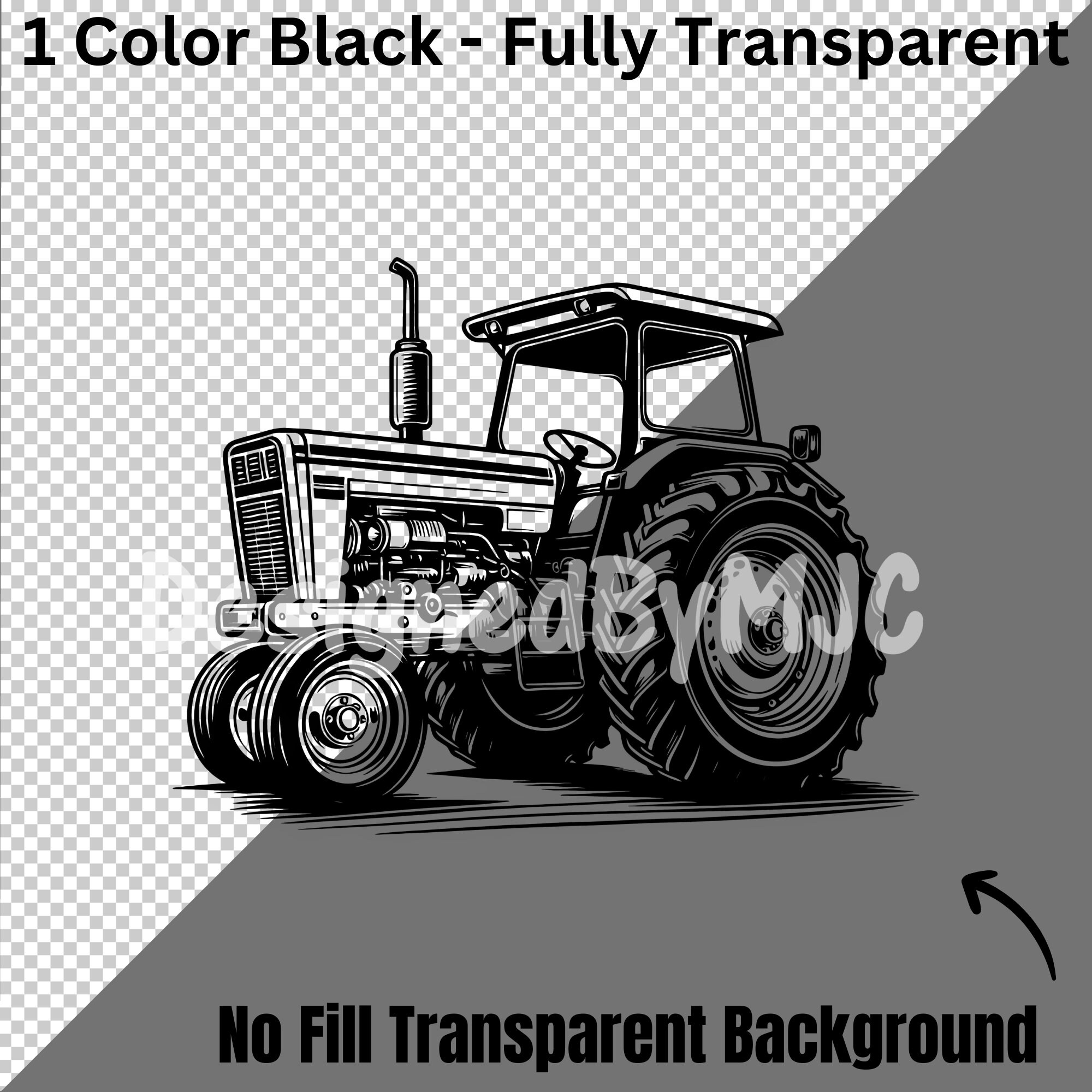 Farm Tractor SVG PNG Files, Tractor Svg, Farming Svg, Farm Tractor ...
