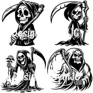 Grim Reaper SVG PNG Files, Skeleton Svg , Death Svg , Horror T-Shirt , Halloween Svg, Angel of Death svg