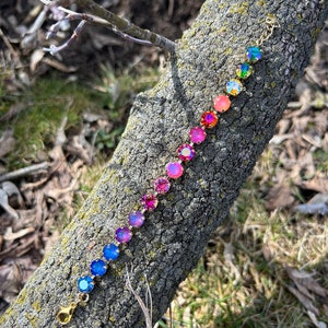 Midnight River 8mm Austrian crystal bracelet