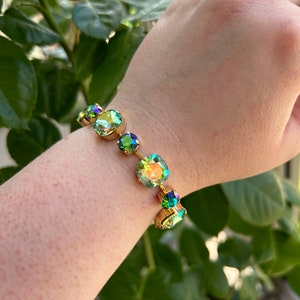 Hidden Forest 12/8 Austrian crystal bracelet