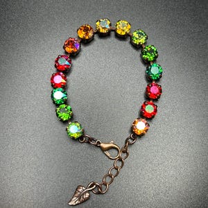 Fall Breeze 8mm Austrian crystal bracelet