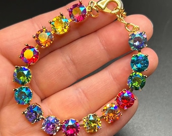 Bracciale Dragons Egg Rainbow Sparkle da soli 8 mm impreziosito da cristalli Swarovski®