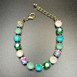 Winter Mint 8mm Austrian crystal bracelet