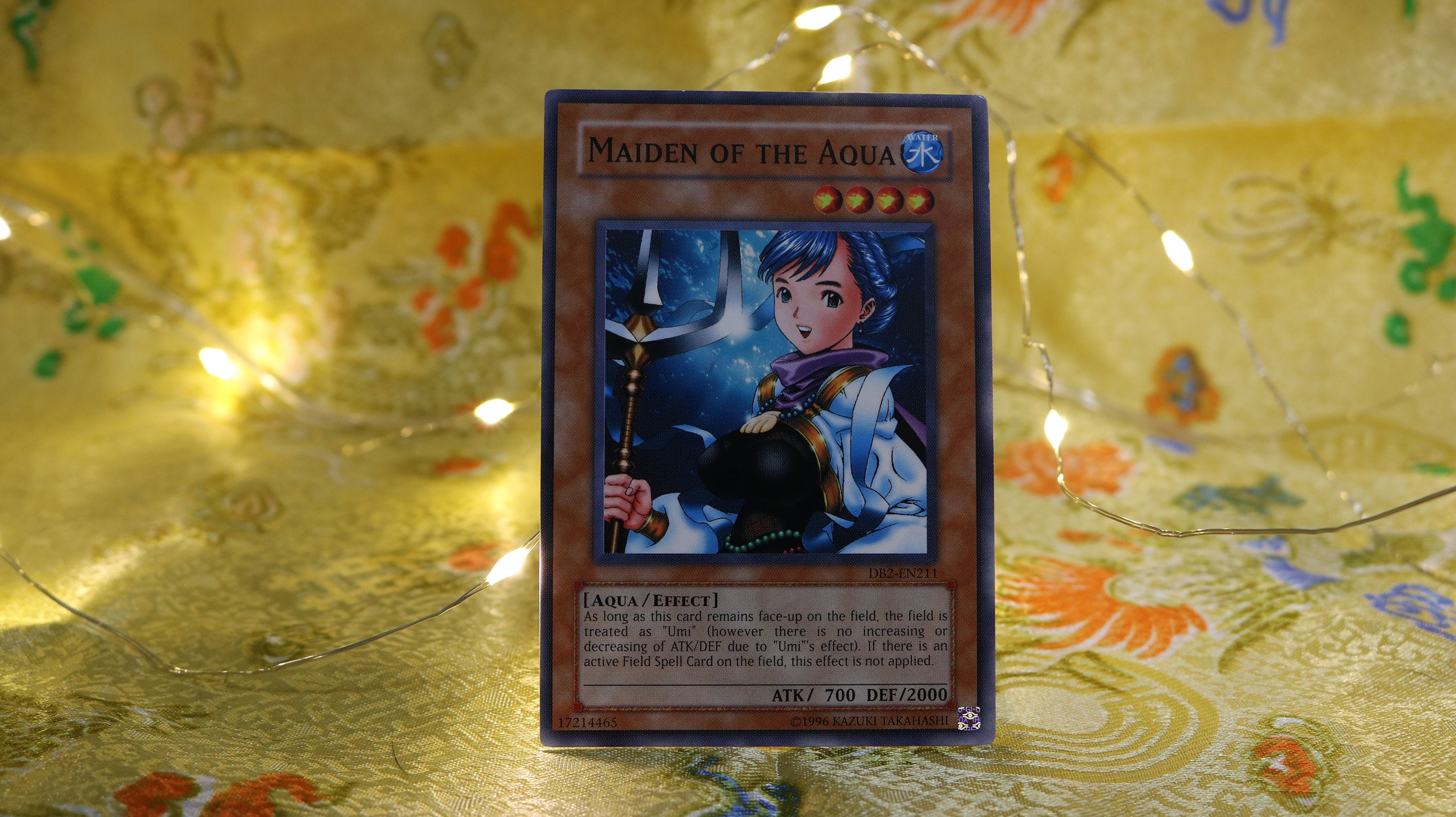 Yu-gi-oh Card, Maiden of the Aqua | Vintage | Collectible | Trading Card |  Yugioh Gift Idea | 90s | Gift for Him | Gamers | Center Piece - Etsy