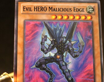 Evil Hero Malicious Edge | 1st Edition Yugioh Card - Etsy