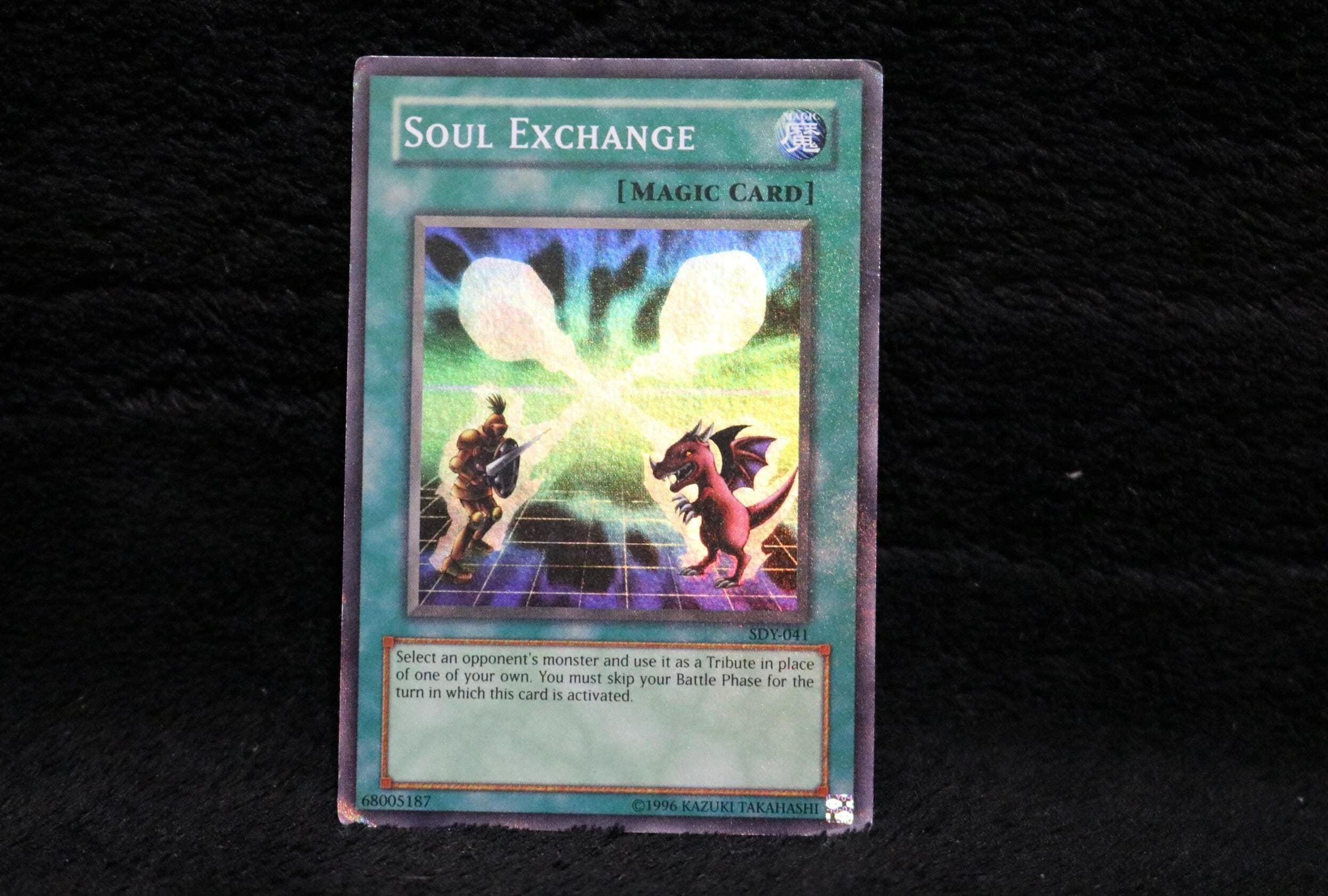 Soul Exchange | YUGIOH | Yugioh Cards | 90s TCG | Konami Yugioh | TCG | Yugioh Card Soul Exchange | 90s Collectibles | - Etsy Soul Exchange | YUGIOH | Yugioh Cards | 90s TCG | Konami Yugioh | TCG | Yugioh Card Soul Exchange | 90s Collectibles | - Etsy