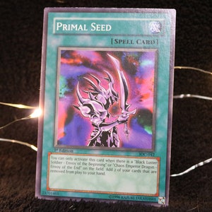 Primal Seed / Cartas Yugioh / Cartas coleccionables Yugioh / Cartas Yugioh de primera edición / YUGIOH / Años 90 / Vintage / Retro / Yugioh / Coleccionable de 1996