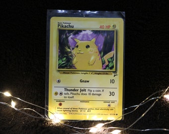 Pikachu Pokemon Trading Card | Pokemon | Pikachu | 90s Pokemon Card |  Vintage | Collectible | Pikachu Card | Pokemon Card | Gift for him |
