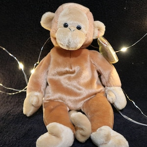 Bongo | TY Beanie Baby | Rare Beanie Baby | TY Collectible | Bongo Tan Tail | Tag Errors | Bongo with Errors | Vintage TY | 1995 | 90s Retro