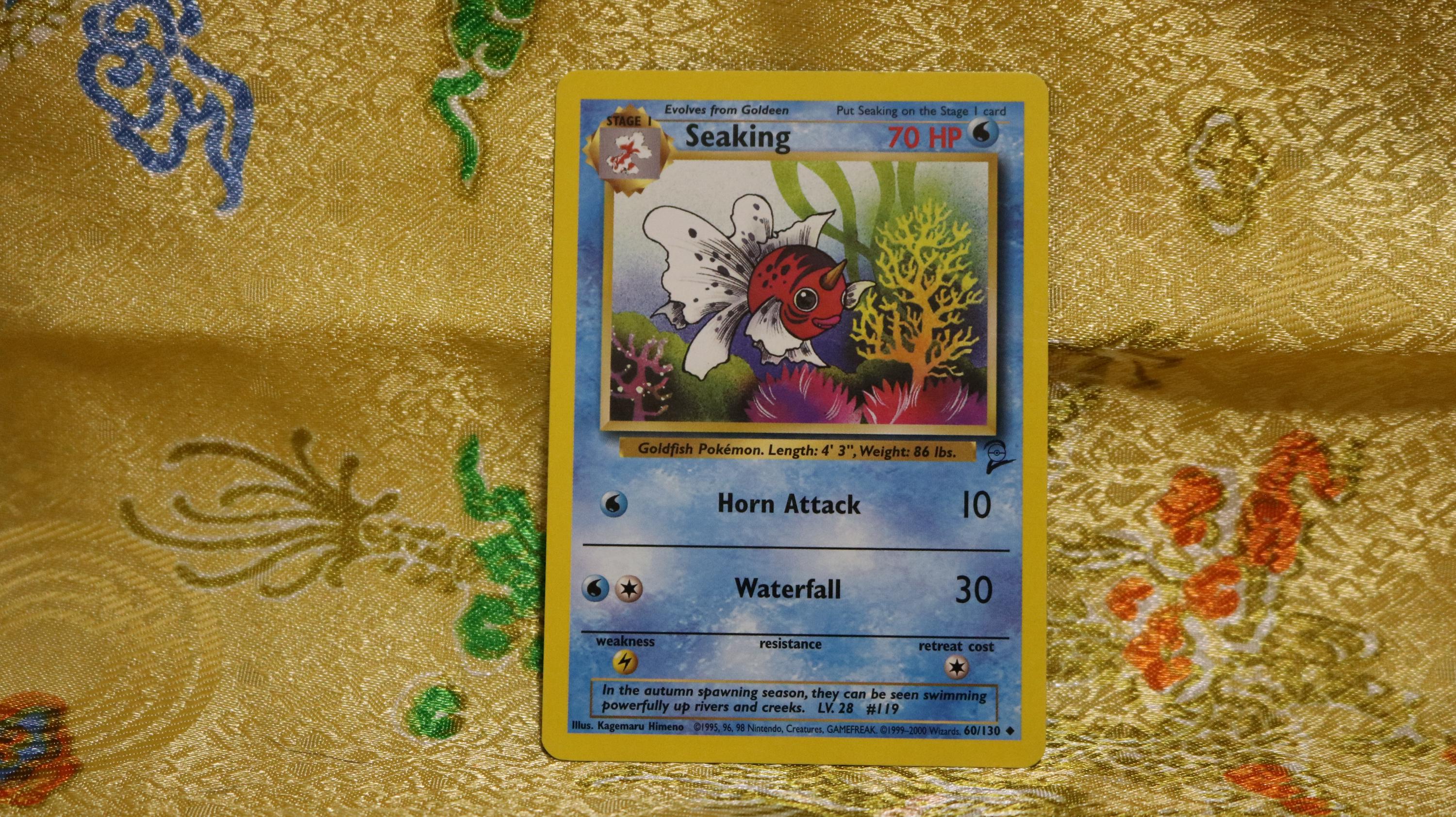 1995 seaking pokemon card value | Prismatic Evolutions done to Seaking. 1st EDITION SEAKING 46/64 -