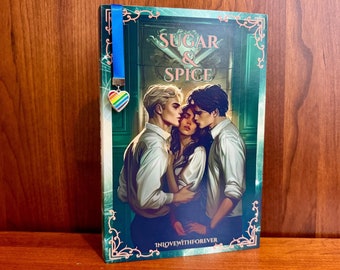 Sugar & Spice. Dramione fanfiction. Handbound. Hardcover with bookmark charm. Free shipping.