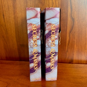 Secrets & Masks. 2 Volume Set. Dramione fanfiction. Handbound. Hardcover with bookmark charm. Free shipping. imagen 2