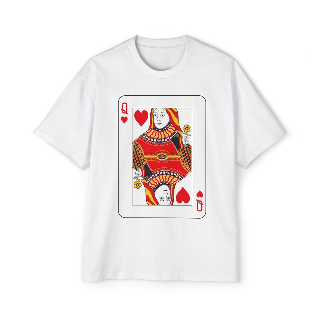Queen of Hearts Double-Sided Print Valentines Sweatshirt