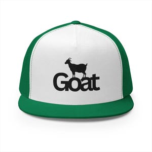 Cool Goat 5 Panel Trucker Cap, Casual Hat for Goat Lovers, Unique Gift for Outdoorsmen, Perfect for Camping, Festivals, or Everyday Wear