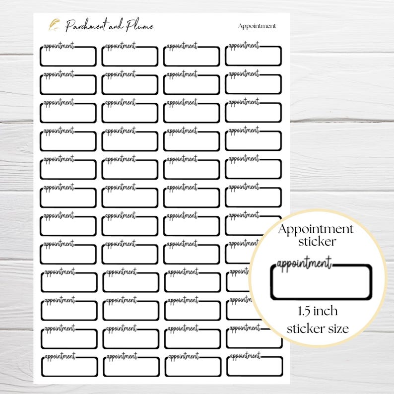 Appointment Stickers for Planners | Appointment Tracker Stickers ...