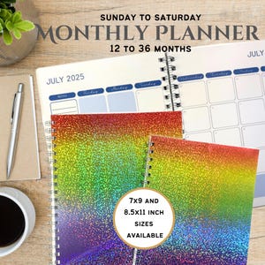 2026 Monthly Planner with Notes | Monthly Calendar Appointment Planner | 7x9 or 8.5 x 11 Dated Planner | 60 Cover Designs