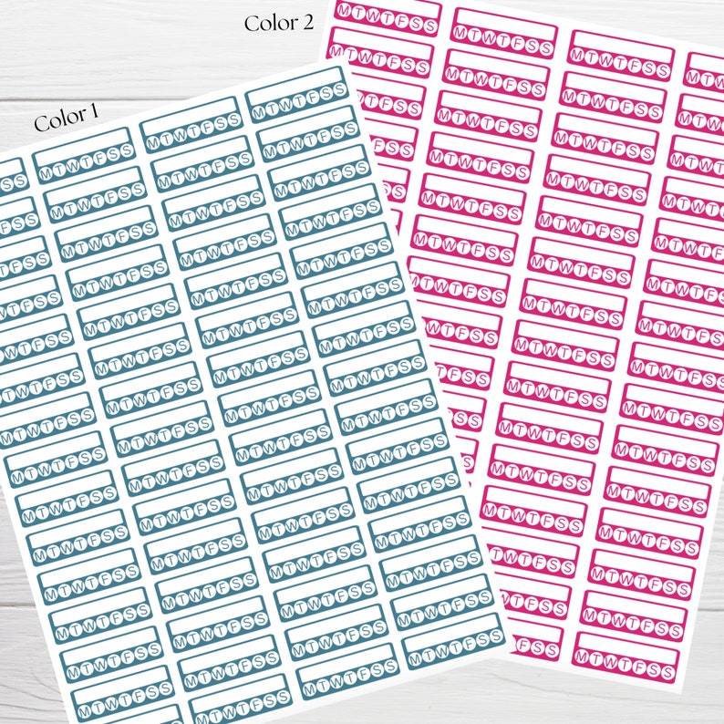 Habit Tracker Stickers for Planner | Habit Tracker Journal Stickers ...