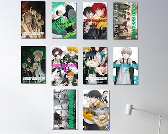 Wind Breaker Poster | Manga, Anime, Games, Prints, Bundle, Wall Art, Pack, Decorative, Card, Gift